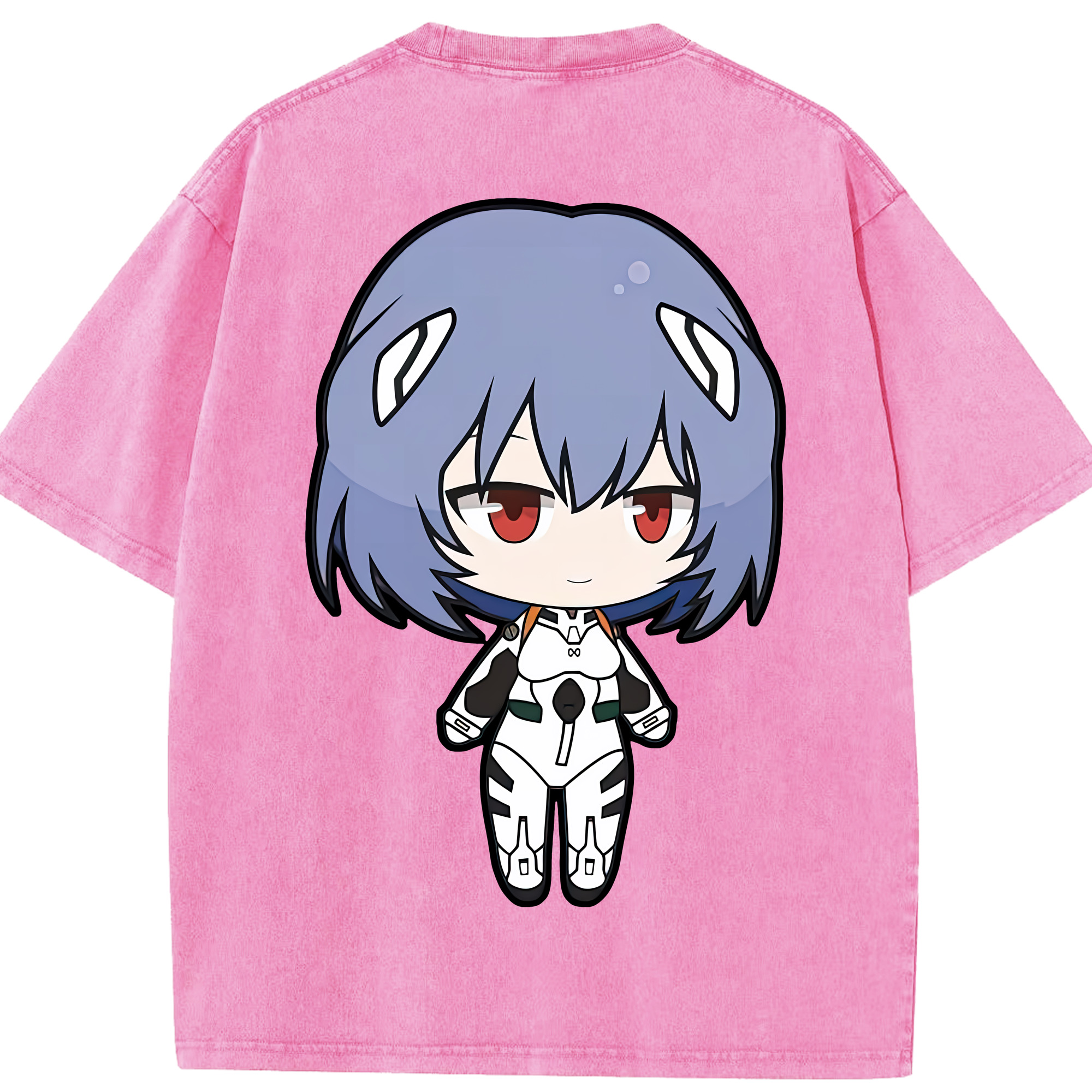 （画像用） EVA 新世紀エヴァンゲリオン 綿100% ヴィンテージ風 半袖Tシャツ（背面プリント）